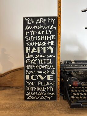 You Are My Sunshine Box Sign Primitives by Kathy